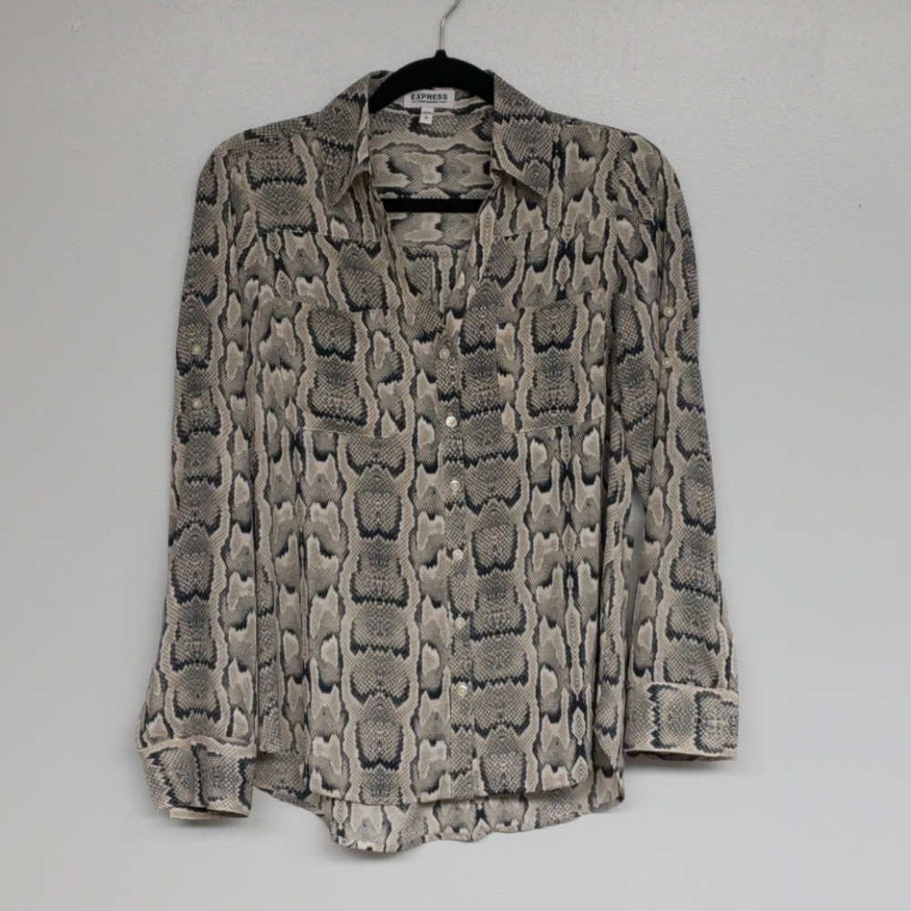 Express Snake Print The Portofino Shirt